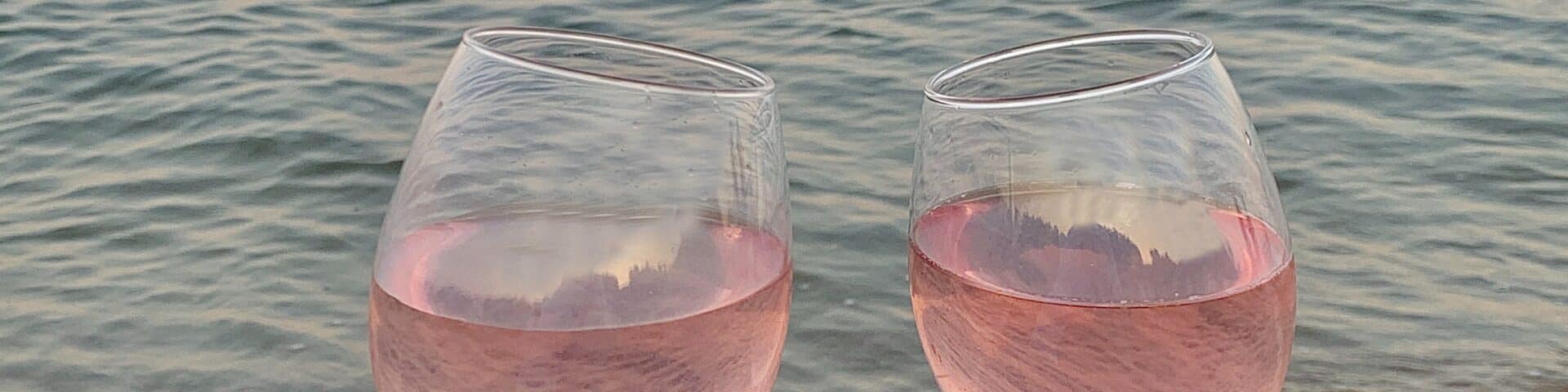 Beverages and snacks on the beach